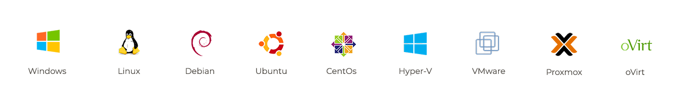 Vous avez un large choix de systèmes d'exploitation (OS) pour vos machines virtuelles.
