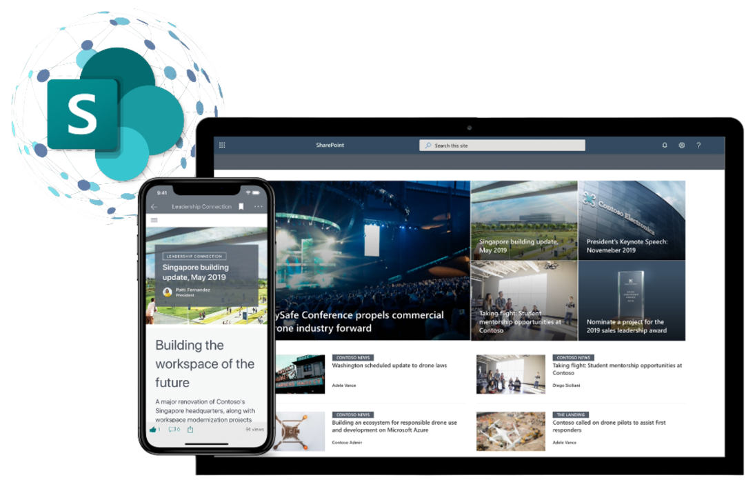 Centralisez, organisez et partagez efficacement des informations au sein de votre entreprise avec SharePoint.